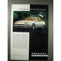 1988 Mercury Sable Car Ad - Comfortable in the Corners