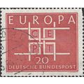 GERMANY, Europa CEPT, Squares, red 1963, 20pf, #5