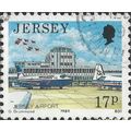 JERSEY, AIR, Jersey Airport, blue 1989, 17p