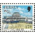 JERSEY, Jersey Airport, blue 1989, 17p