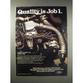 1990 Ford Motor Company Ad - Quality is Job 1
