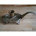Beautiful Vintage Base Metal & Brass Chamber St...