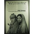 1974 Air-India Airlines Ad - We go to London Every Day