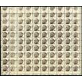 1284, Misperfed & Dry Print Error Complete Shee...