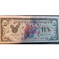 Disney Dollar 2000 $10 . Donald. Disneyland Par...
