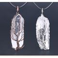Amorphous Natural Crystal Pendant Necklace – Ir...
