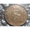 1891 Victoria penny.