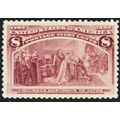 236, Mint XF Single Hinge Mark 8¢ - Nice Center...