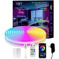 Neon Rope Lights, 10FT IC+RGB LED Strip Lights,...