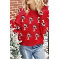 Racing Red Cheer for Christmas Round Neck Casua...