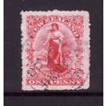 NEW ZEALAND 1904 SG 349 1d ROSE CARMINE FINE US...