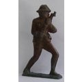 VINTAGE metal ' WW1 SOLDIER DOUGHBOY ' ( 1930s )