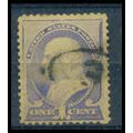 Used 212 1c Benjamin Franklin Fine WA0020