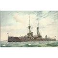 Naval HMS TEMERAIRE Tuck Oilette Postcard (8673)