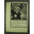 1903 Williams' Shaving Soap Ad - Great, Thick L...