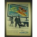 1963 Delta Airlines Ad - Take a Delta Jet to Florida most people do