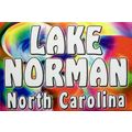 Lake Norman North Carolina Tye Die Fridge Magnet