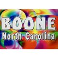 Boone North Carolina Tye Die Fridge Magnet