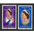 GUERNSEY 1977 SILVER JUBILEE SG 149 / 150 SET 2...