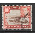 KENYA UGANDA & TANGANYIKA 1938 10c RED BROWN & ...