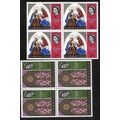 1967 SG 217/218 - MNH (**) - blocks of 4