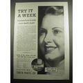 1933 Listerine Tooth Paste Ad - Try it a week a...