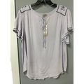 Como Vintage Women's Flutter Sleeve Peasant Shi...