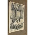 Adams pencil sketch Postcard - Font, Newenden C...