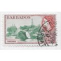 BARBADOS 1953 QE2 60c CAREENAGE USED SG299 299 SG