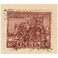 India 1949 - SG 317 - Konarak Horse 6p violet -...