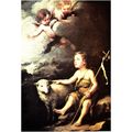 Colour Postcard - St John the Baptist by Murillo