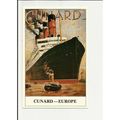 A Marine Art Postcard 1-23/1 CUNARD - EUROPE