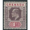 Grenada 1902 SG58 1d Dull Purple & Carmine Moun...