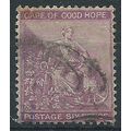 Cape of Good Hope 1884 SG52 6d Reddish-Purple G...