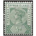 Cayman Islands 1900 SG1 1/2d Deep Green Wmk Cro...