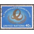 UNITED NATIONS, Renewable Sources of Energy, blue 1981, 40c