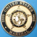 US Marshall. Challenge Coin. Souvenir. 1.75". 31b.