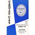 CARDIFF CITY v BLACKPOOL LEAGUE DIVISION 2 1967/68