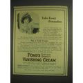 1914 Pond's Vanishing Cream Ad - Take Precaution