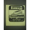 1940 Pirelli Spongease Slippers Ad