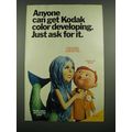 1971 Kodak Color Developing Ad - Just Ask For It