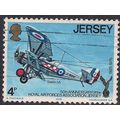Jersey 1975 4p 50th Anniv. RAF Jersey used stam...