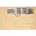 Greece Athens Postal Card uprated to Denmark co...