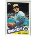 1985 Topps Baseball card 317 Jack Lazorko RC