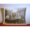 PLAYING CARDS IN THE PARLOR 1930s small photogr...