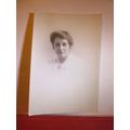 YOUNG LADY antique portrait photograph by Burto...