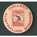 1886) Pins "Discover Australian Stamps" and "Co...