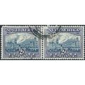 South Africa 1938 SG58 2d Blue & Violet PAIR Us...