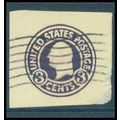 Used U437 2c George Washington Fine Cut Square ...