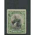 malta stamps 1926 sg166 sg 166 slightly yellow ...